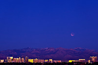 Lunar Eclipse Over The Strip-3